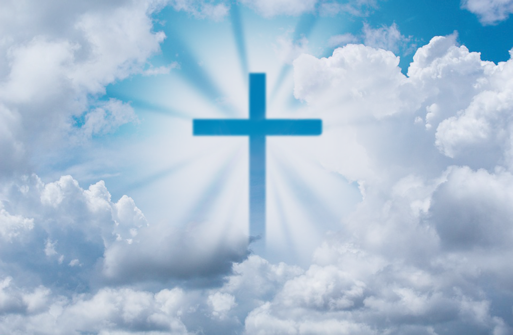 Cross in the clouds